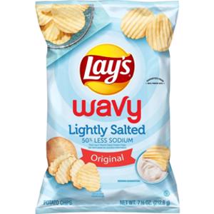 Lay's Lightly Salted Wavy Potato Chips
