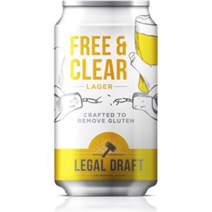 Legal Draft Free & Clear Gluten Free Lager