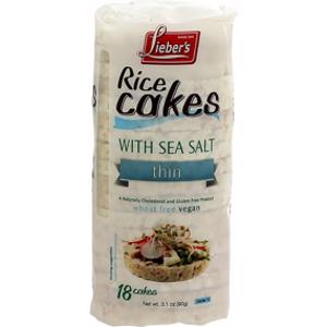 Lieber's Thin Rice Cakes w/ Sea Salt