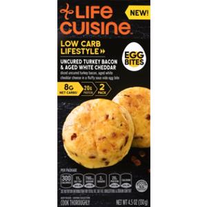 Life Cuisine Turkey Bacon & White Cheddar Egg Bites