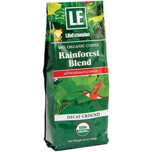 Life Extension Organic Rainforest Blend Decaf Coffee