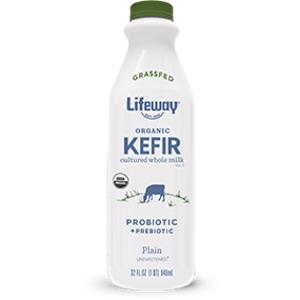 Lifeway Organic Plain Whole Milk Grassfed Kefir