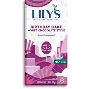Lily's Birthday Cake White Chocolate Bar
