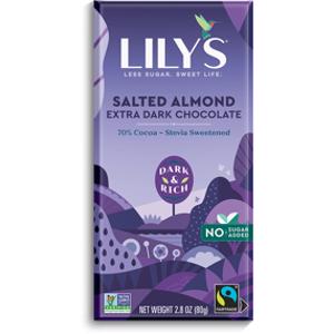 Lily's Salted Almond Extra Dark Chocolate Bar