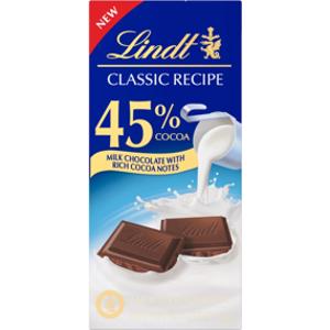 Lindt 45% Cocoa Milk Chocolate Bar