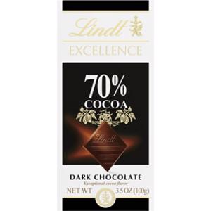 Lindt Excellence 70% Cocoa Dark Chocolate Bar