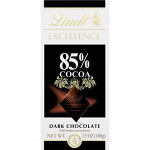 Lindt Excellence 85% Cocoa Dark Chocolate Bar