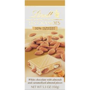 Lindt Les Grandes White Chocolate w/ Almonds