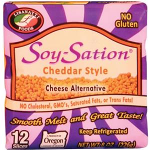 Lisanatti Soy Sation Cheddar Cheese Alternative Slices