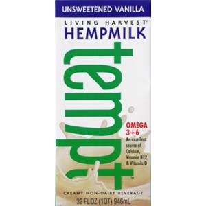 Living Harvest Tempt Unsweetened Vanilla Hemp Milk