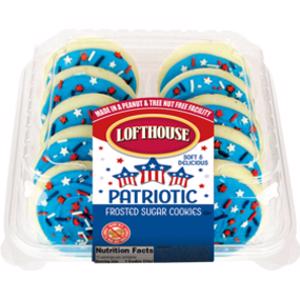 Lofthouse Patriotic Blue Frosted Sugar Cookies