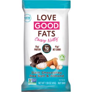 Love Good Fats Dark Chocolatey Sea Salt & Almond Chewy Nutty Bar