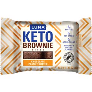 Luna Chocolate Peanut Butter Keto Brownie Bites