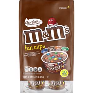 M&M's Chocolate w/ Chocolate Swirl Fun Cups