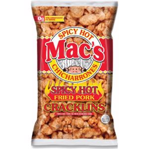 Mac's Spicy Hot Fried Pork Cracklins