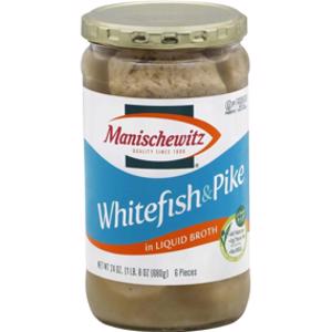 Manischewitz Whitefish & Pike in Liquid Broth
