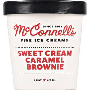 McConnell's Sweet Cream Caramel Brownie Ice Cream