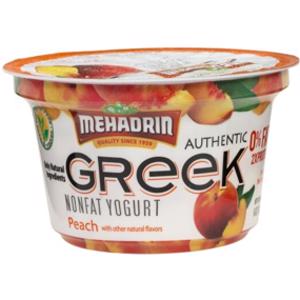 Mehadrin Peach Nonfat Greek Yogurt