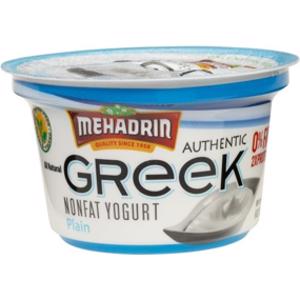 Mehadrin Plain Nonfat Greek Yogurt