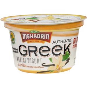 Mehadrin Vanilla Nonfat Greek Yogurt