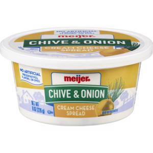 Meijer Chive & Onion Cream Cheese Spread