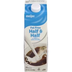 Meijer Fat Free Half & Half