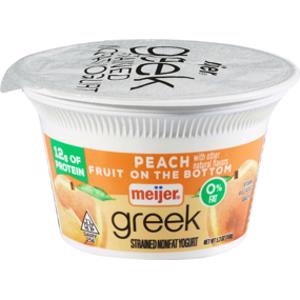 Meijer Peach Nonfat Greek Yogurt