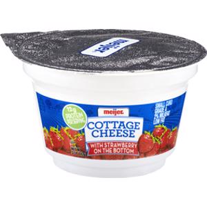 Meijer Strawberry Cottage Cheese