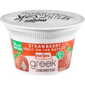 Meijer Strawberry Nonfat Greek Yogurt