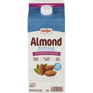 Meijer Unsweetened Vanilla Almond Milk