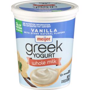 Meijer Vanilla Greek Yogurt