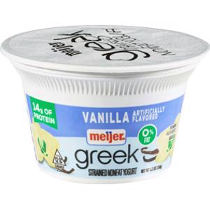 Meijer Vanilla Nonfat Greek Yogurt