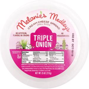 Melanie's Medleys Triple Onion Cream Cheese Spread