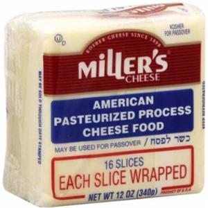 Miller's Sliced White American Cheese