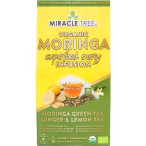 Miracle Tree Organic Ginger & Lemon Moringa Green Tea