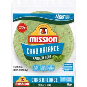 Mission Carb Balance Spinach Herb Wraps