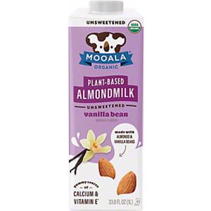 Mooala Organic Unsweetened Vanilla Bean Almond Milk