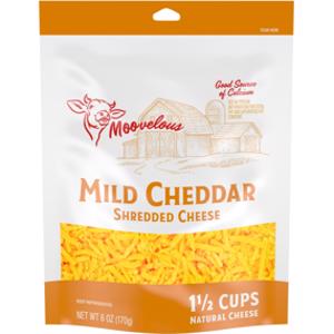 Moovelous Shredded Mild Cheddar Cheese