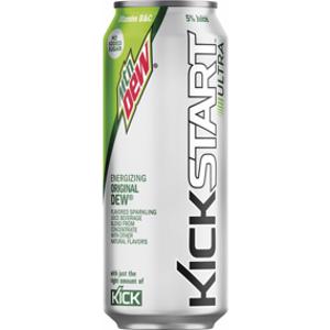 Mountain Dew Kickstart Ultra Dew Soda