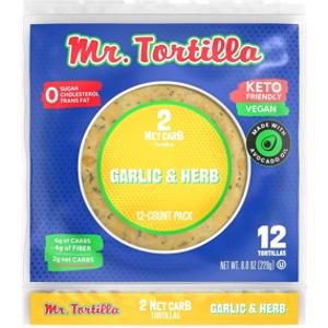 Mr. Tortilla Garlic & Herb 2 Net Carb Tortilla