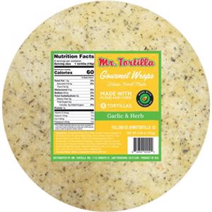 Mr. Tortilla Garlic & Herb Gourmet Wraps