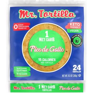 Mr. Tortilla Pico de Gallo 1 Net Carb Tortilla