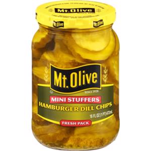 Mt. Olive Hamburger Dill Chips Mini Stuffers