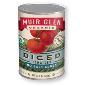 Muir Glen Organic No Salt Added Diced Tomatoes