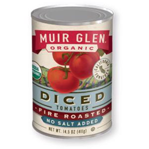 Muir Glen Organic No Salt Added Fire Roasted Diced Tomatoes