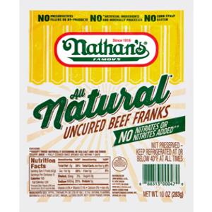 Nathan's Famous All Natural Uncured Beef Franks