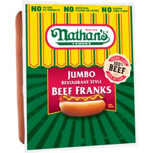 Nathan's Famous Jumbo Restaurant Style Beef Franks