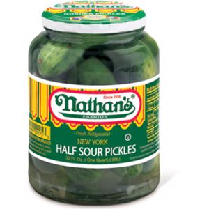 Nathan's Famous New York Half Sour Pickles