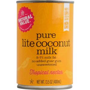 Natural Value Pure Lite Coconut Milk