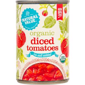 Natural Value No Salt Added Organic Diced Tomatoes